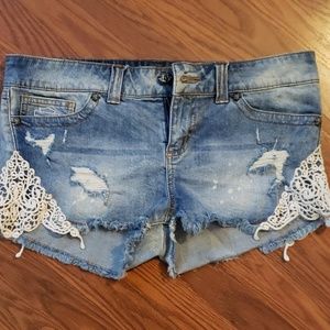 Denim shorts